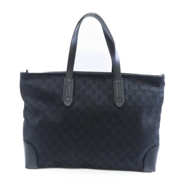 Gucci Canvas Tote Bag Silver Hand-ground Bag Black Tote Bag Black Canvas - Image 10
