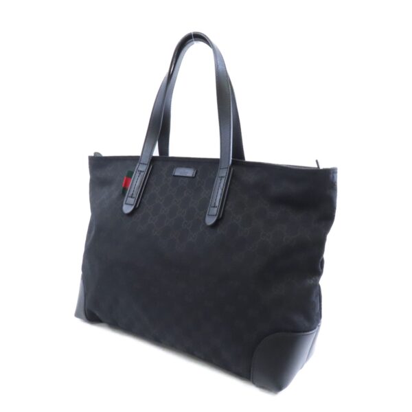 Gucci Canvas Tote Bag Silver Hand-ground Bag Black Tote Bag Black Canvas - Image 11