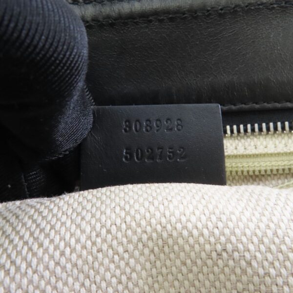 Gucci Canvas Tote Bag Silver Hand-ground Bag Black Tote Bag Black Canvas - Image 6
