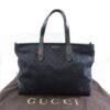 Gucci Canvas Tote Bag Silver Hand-ground Bag Black Tote Bag Black Canvas