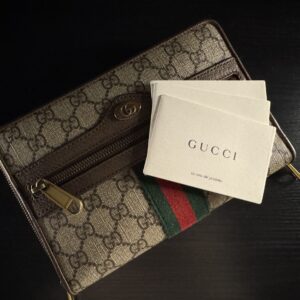 Gucci Painted Canvas Ophidia Gold Shoulder Bag Palm Color Shoulder Bag Brown Pvc Coated Canvas