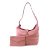Gucci Leather Jackie 1961 Medium Silver Shoulder Back Bag Pink Leather - Image 4