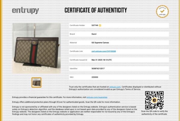 Gucci Ophidia Chain Shoulder Bag Medium, GG Supreme - Image 11