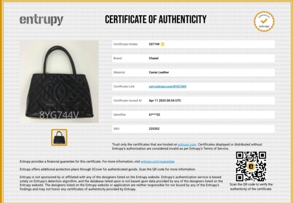 Chanel Medallion Tote, Caviar Quilted - Image 9