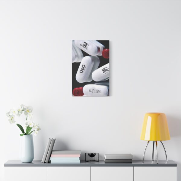 CANVAS, Designer Drug Capsule Canvas Print, Trendy Home Decor, Fashion Wall Art, Unique Gift for Fashion Lovers, Stylish Office Decor - Image 3