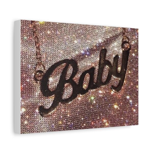 Sparkly Baby Canvas Art Print | Home Decor,  Glitter Decor, Contemporary Art - Image 2