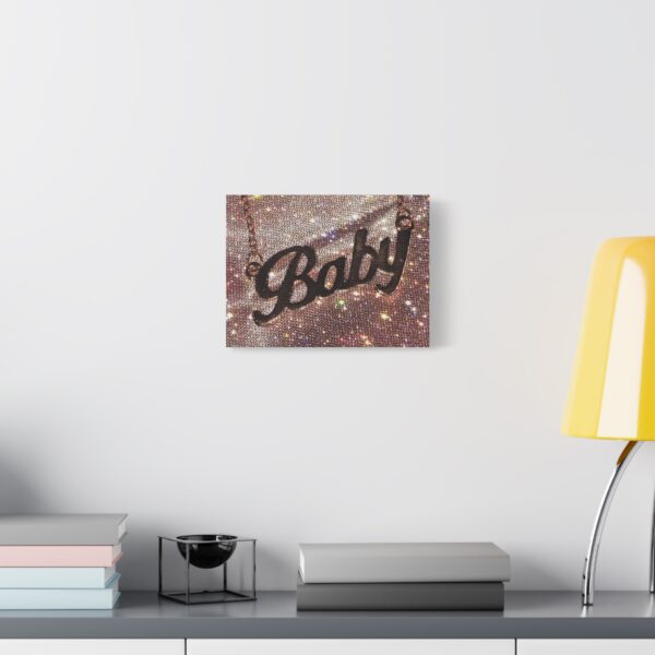 Sparkly Baby Canvas Art Print | Home Decor,  Glitter Decor, Contemporary Art - Image 3