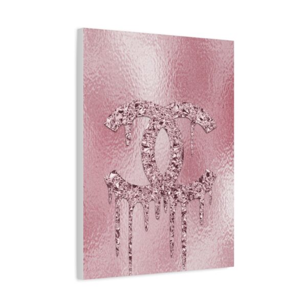 Rose Gold Drip Canvas Art, Chic Wall Decor, Fashion Home Decor, Stylish Gift for Her, Trendy Room Accent - Image 6