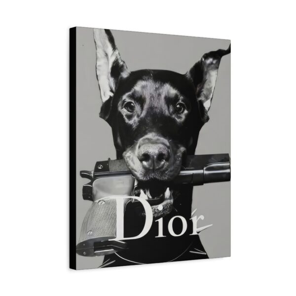 CANVAS Stylish Dog Wall Art Canvas Print,  Luxury Art, Fashion - Image 2