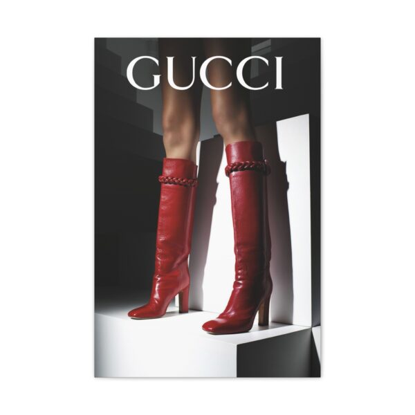 CANVAS Red Boot Luxury Designer - Image 9