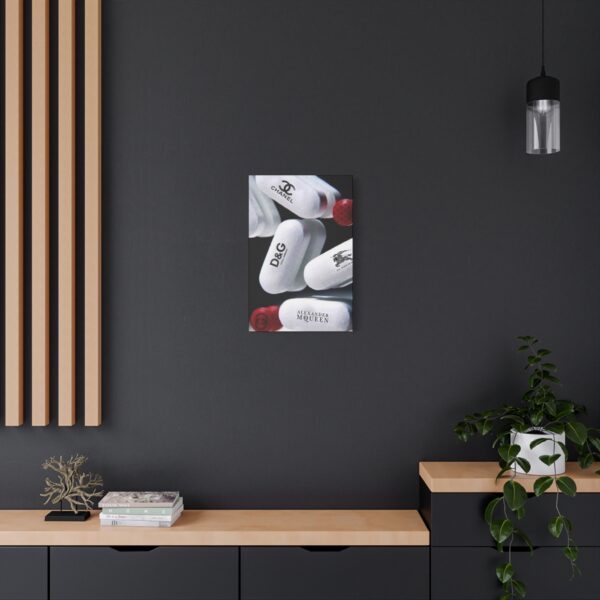 CANVAS, Designer Drug Capsule Canvas Print, Trendy Home Decor, Fashion Wall Art, Unique Gift for Fashion Lovers, Stylish Office Decor - Image 4