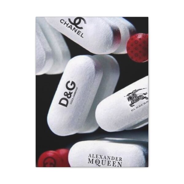 CANVAS, Designer Drug Capsule Canvas Print, Trendy Home Decor, Fashion Wall Art, Unique Gift for Fashion Lovers, Stylish Office Decor - Image 5