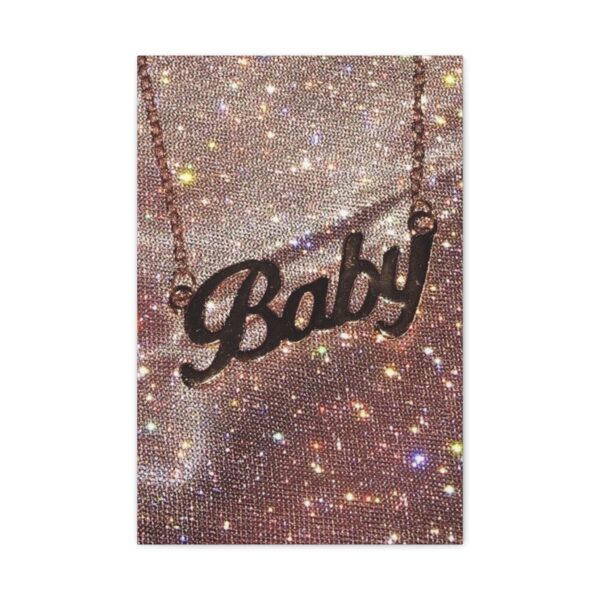 Sparkly Baby Canvas Art Print | Home Decor,  Glitter Decor, Contemporary Art - Image 5
