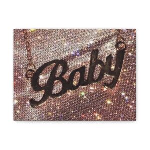 Sparkly Baby Canvas Art Print | Home Decor,  Glitter Decor, Contemporary Art