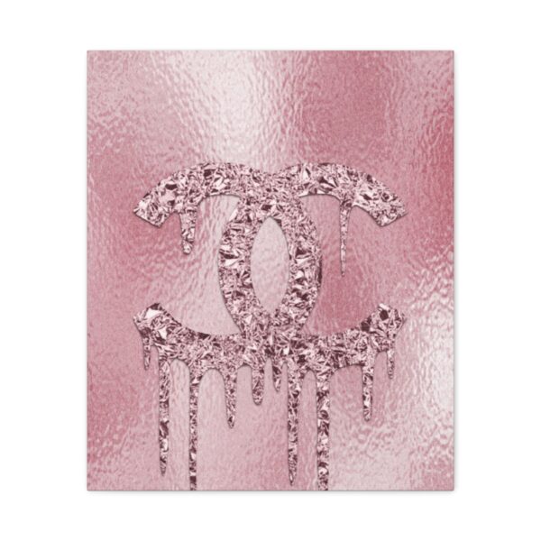 Rose Gold Drip Canvas Art, Chic Wall Decor, Fashion Home Decor, Stylish Gift for Her, Trendy Room Accent - Image 9