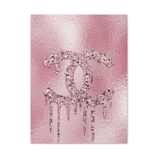 Rose Gold Drip Canvas Art, Chic Wall Decor, Fashion Home Decor, Stylish Gift for Her, Trendy Room Accent - Image 5