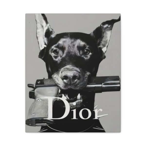 CANVAS Stylish Dog Wall Art Canvas Print,  Luxury Art, Fashion