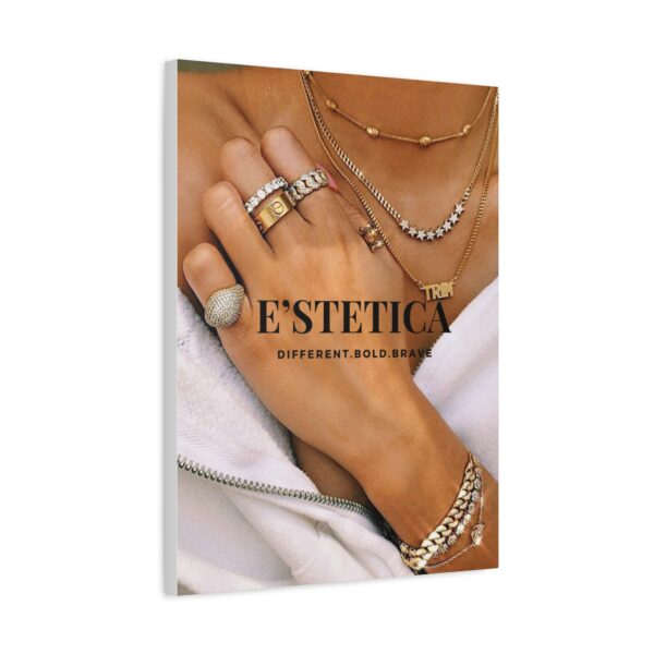Stylish Wall Art Canvas with Bold Jewelry Design - E'STETICA - Image 2