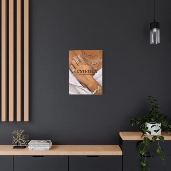 Stylish Wall Art Canvas with Bold Jewelry Design - E'STETICA - Image 4