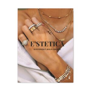 Stylish Wall Art Canvas with Bold Jewelry Design - E'STETICA