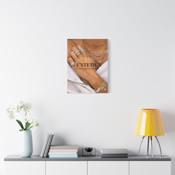 Stylish Wall Art Canvas with Bold Jewelry Design - E'STETICA - Image 3