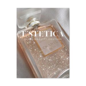 Chic Perfume Canvas Wall Art, Glamorous Home Decor, Perfect Gift for Fashion Lovers, Modern Aesthetic, Luxury Decoration