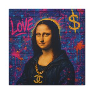 Vibrant Canvas Art Print, Love & Style Wall Decor, Home Decoration, Unique Gift, Street Art Print, Modern Wall Art