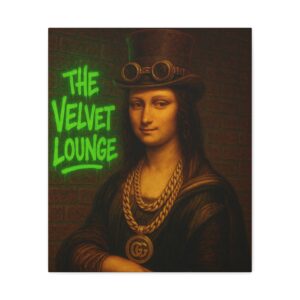 Elvis-inspired Velvet Lounge Canvas Art, Vintage Wall Decor, Music Lover Gift, Retro Home Decor, Unique Themed Artwork