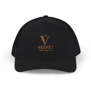 Velvet Vintage Logo Snapback Trucker Cap (Embroidered)